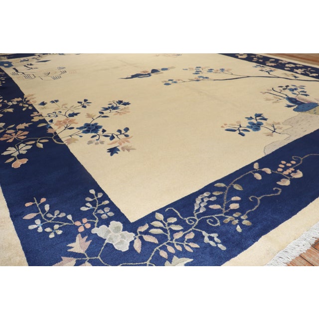 Pictorial Antique Chinese Rug - 8'8" x 11'5" For Sale - Image 14 of 18