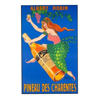 Susan Stewart – Pineau Des Charentes Original Poster, 1999 – Offset Lithograph, Hand-Signed, Linen-Backed For Sale