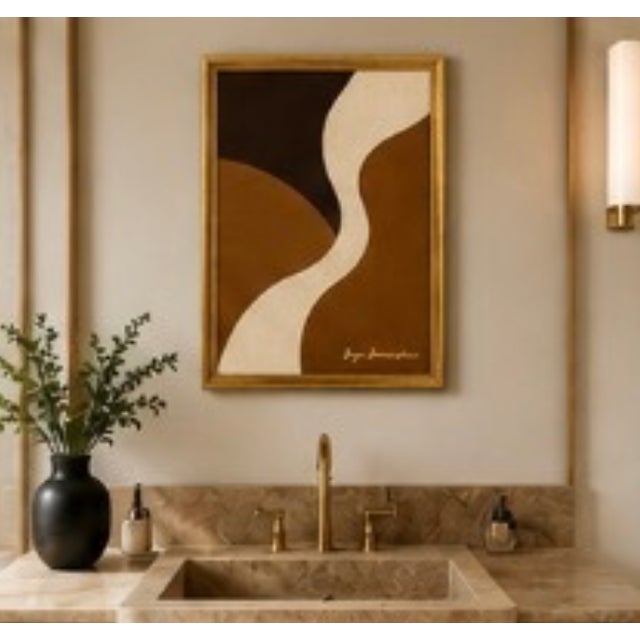 Silk Current Modern Painting Framed by Bryan Boomershine For Sale In Palm Springs - Image 6 of 10
