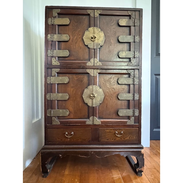 Asian Diminutive Early 19th Century Korean Jang Cabinet For Sale - Image 3 of 11
