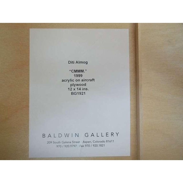 Diti Almog, CMMM conceptual Minimialist painting For Sale - Image 4 of 6