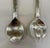 2000 - 2009 Set of Signed Emilia Castillo Silver Salad Servers With Malachite Parrots Rare - A Pair For Sale - Image 5 of 8