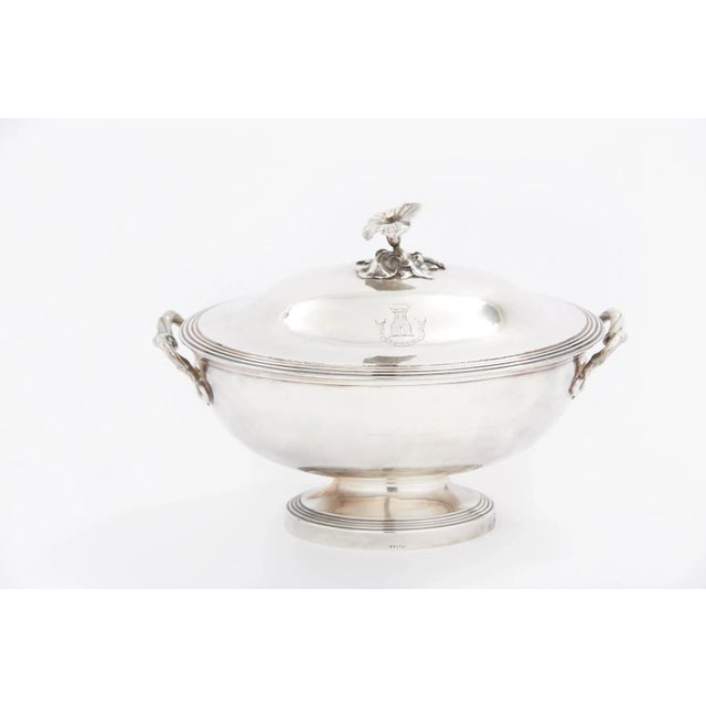 Metal Vintage French Silverplate Covered Tureen For Sale - Image 7 of 13