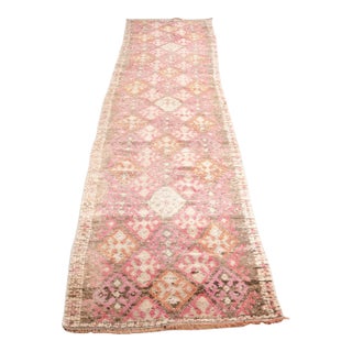 Extra Long Vintage Turkish Hallway Runner For Sale