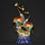 Late 20th Century Cloisonne Enamel Crane Sculpture – 15" Pair of Red-Crowned Cranes on Rock Base For Sale - Image 5 of 9