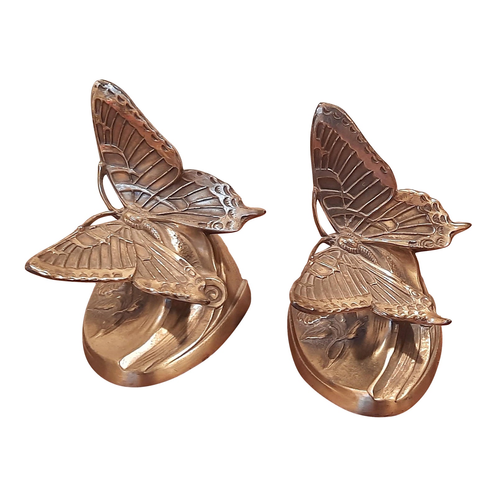 Vintage Brass Butterfly Bookends a Pair Chairish