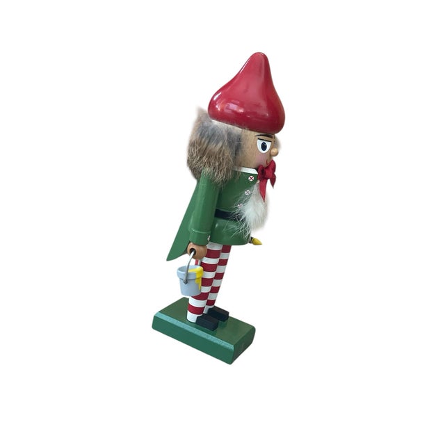2000 - 2009 Kwo Em Merck Collection Elf Santa Helper Old World Christmas Nutcracker For Sale - Image 5 of 9