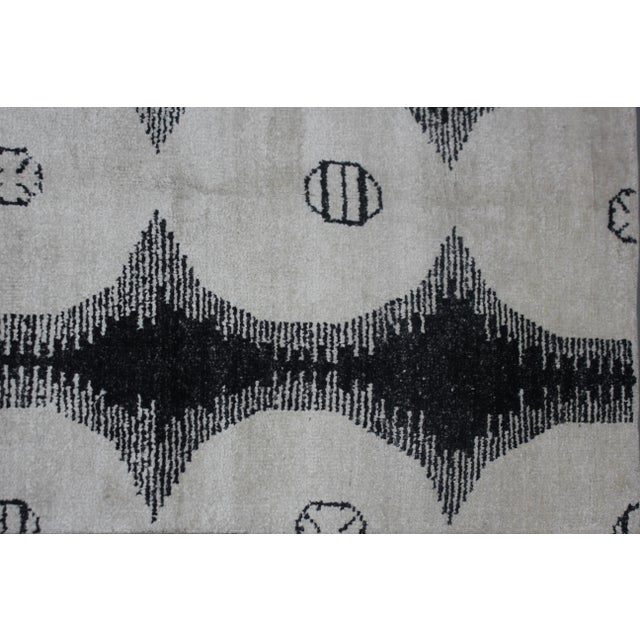 Hand Knotted Bamboo Rug - 5' x 7' For Sale - Image 4 of 4