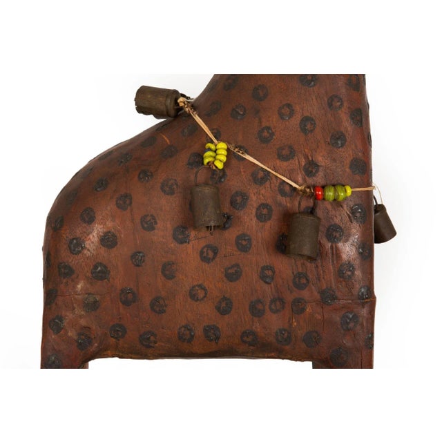 Rare American Folk Art Painted Carved Giraffe Sculpture, Pennsylvania Ca. 1850 For Sale - Image 13 of 18