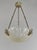 Maynadier & Degué A French 1925-1930 art deco pendant light. Made circa 1925-1935 in nickel plated solid brass or bronze...