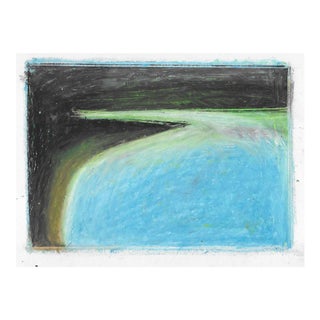 1960s Mid-Century Abstract Pastel Landscape For Sale