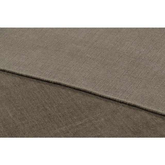 Textile Rug & Kilim’s Modern Textural Solid Rug in Brown Tones For Sale - Image 7 of 7