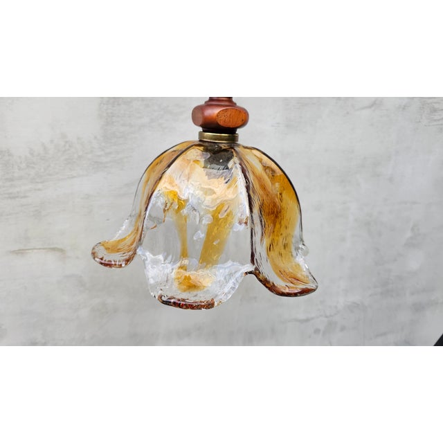 Metal and Murano Glass Chandelier, 1960s For Sale - Image 3 of 11