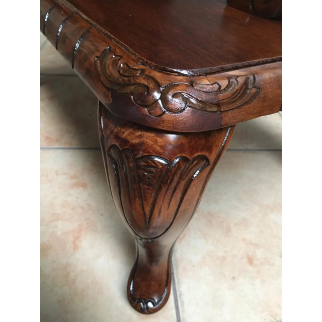 Small Coffee Table with Shelf, 1950s For Sale - Image 9 of 11