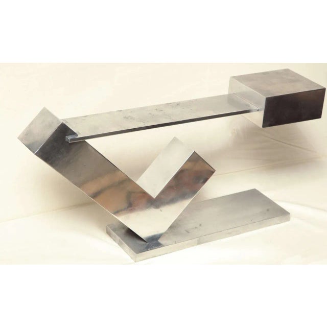 Mid-Century Modern Aluminum Sculpture by Menashe Kadishman For Sale - Image 3 of 11