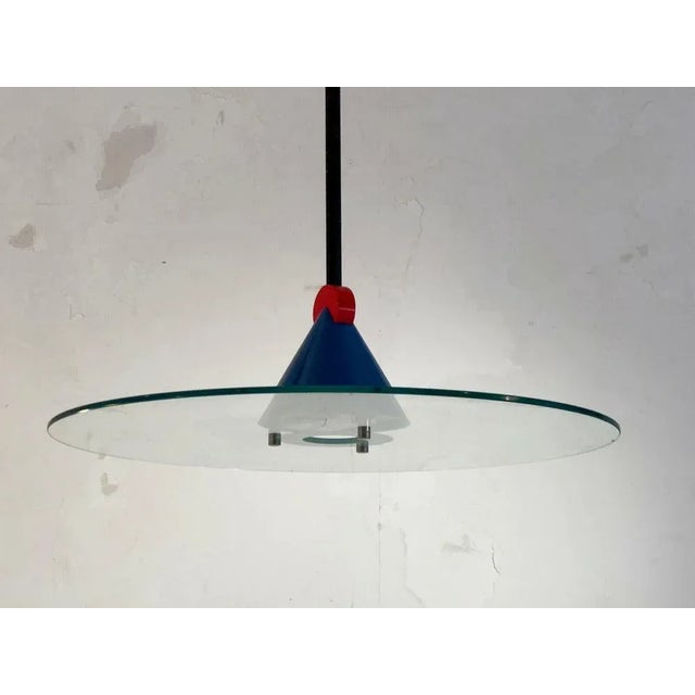 Postmodern Ceiling Lamp from Verre Lumière, France, 1980s For Sale - Image 13 of 13