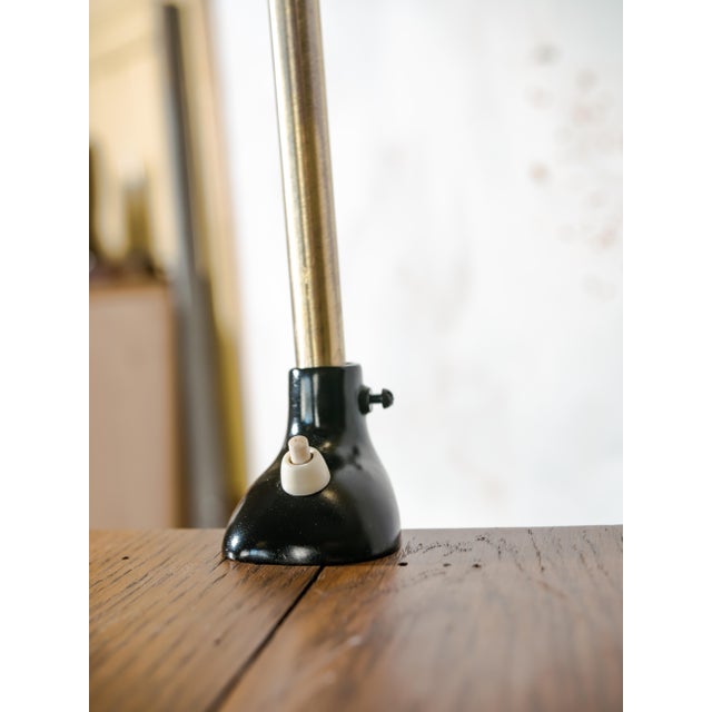Antique Bauhaus Gooseneck 6740 Clamp Lamp with Super Lampshade by Christian Dell from Kaiser Idell, 1940s For Sale - Image 4 of 14