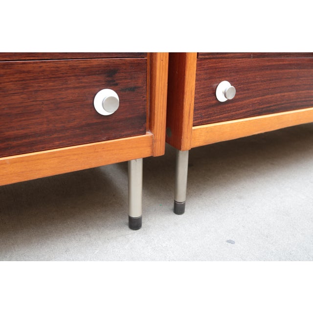 1960s Pair of Italian Modernist Chest of Drawers For Sale - Image 11 of 15