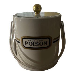 Vintage "Name Your Poison" Ice Bucket For Sale