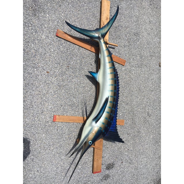 8ft Blue Marlin Half Mount Fish Replica Chairish