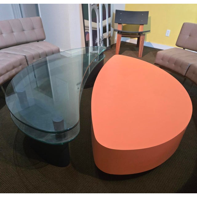 1980s Halô Yin-Yang Coffee Table Pair For Sale - Image 4 of 13