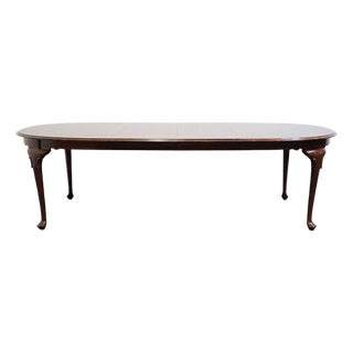 Ethan Allen Georgian Court Collection Solid Cherry Traditional Style 102" Oval Dining Table 11-6214 For Sale