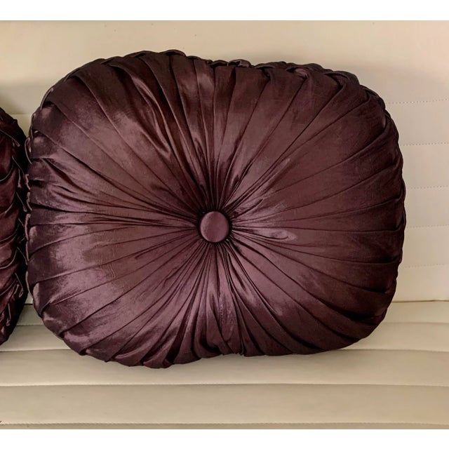 Add instant class and color to your decor with these stunning shiny satin fabric pillows! Set/2 Works in both a...