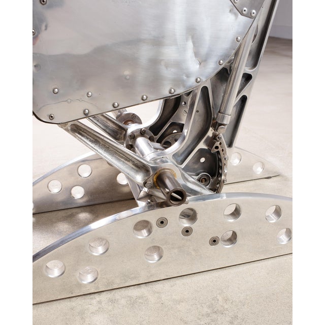 Martin-Baker Mk2 Ejection Seat, Polished Aluminum, Mid-Century Art For Sale - Image 10 of 18