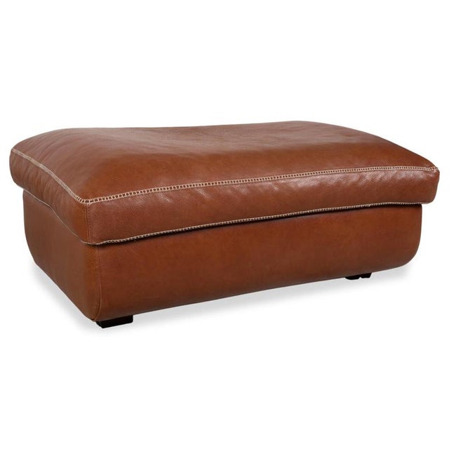 Animal Skin Valentino Three-Seater Sofa and Chair with Ottoman in Leather from Machalke, Set of 3 For Sale - Image 7 of 18