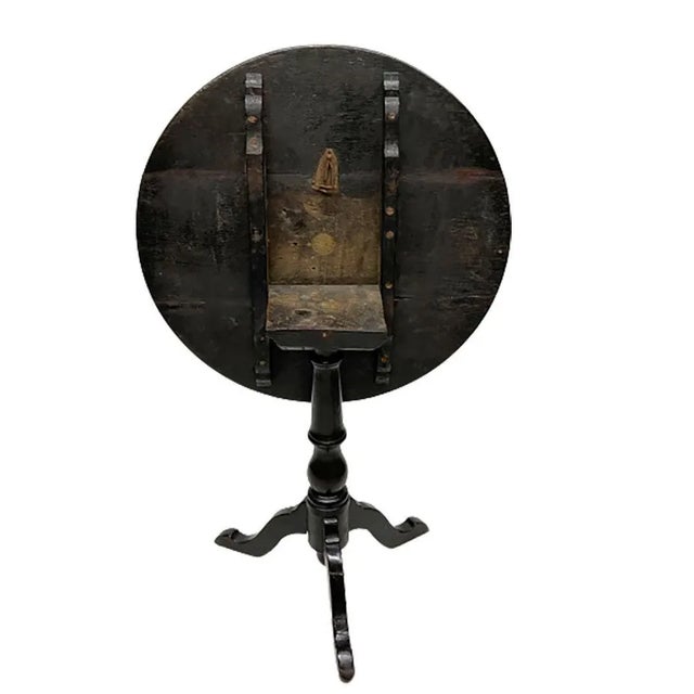 19th Century Dark Oak Tilt-Top Tripod Table For Sale - Image 3 of 11