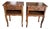 Vintage Oak Bedside Tables with Drawer and Niche, 1950s, Set of 2 For Sale