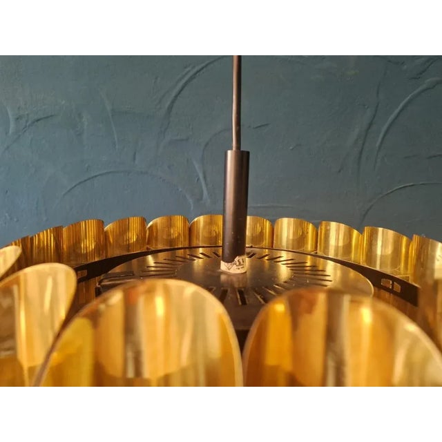 Mid-Century Lamp in Gold by Thorsten Orrling for Temde, 1960s For Sale - Image 4 of 6