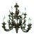 Vintage Italian Hand Carved 2 Tier Chandelier With 12 Lights For Sale