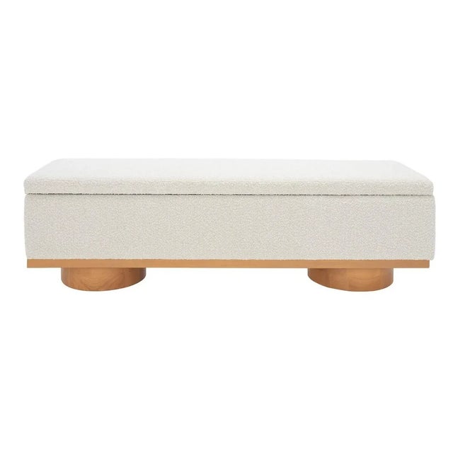 Vianna Boucle Bench - Cream For Sale - Image 10 of 10