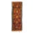 Vintage Kilim Handmade Flatweave Rust Tribal Wool Runner For Sale