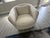 Bernhardt Custom Eliot Swivel Barrel Chairs in Cream With Metallic Textured Backs – Pair For Sale - Image 9 of 12