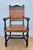 Wood Spanish Renaissance Revival Leather Armchair, Early 20th Century For Sale - Image 7 of 10
