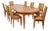 Extendable Dining Table and Set of 8 Walnut & Leather Chairs by André Sornay, France, 1930s For Sale