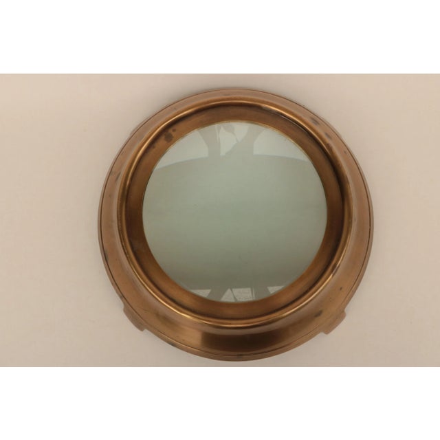 Traditional Large Desktop Magnifying Lens in Brass For Sale - Image 3 of 6