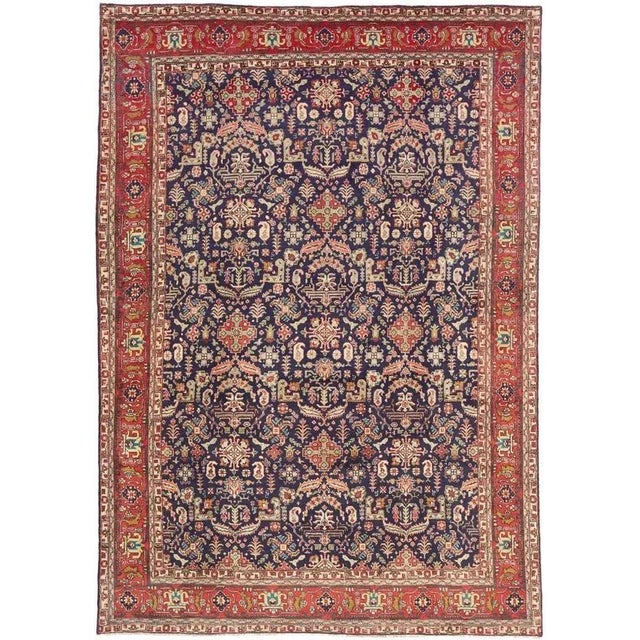 Middle Eastern Hand-Knotted Tabriz Rug For Sale - Image 11 of 11
