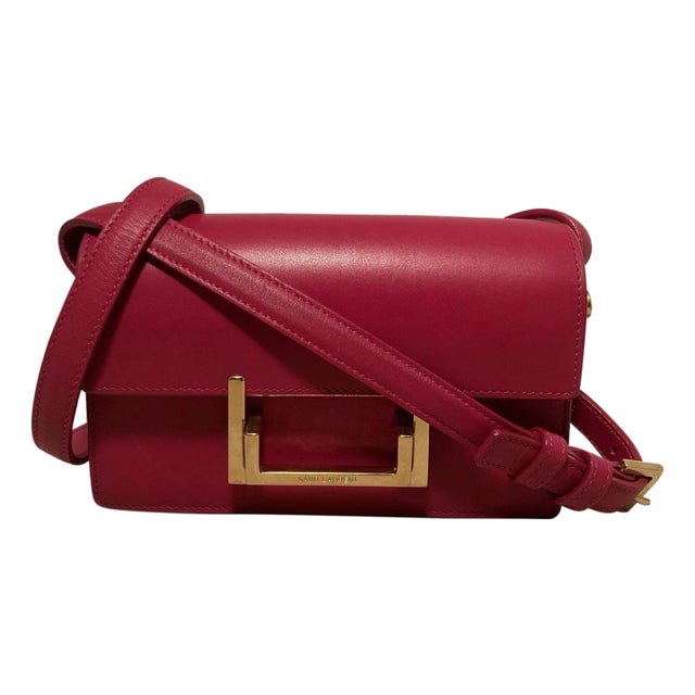 Yves Saint Laurent Pink Leather Small Lulu Bag For Sale