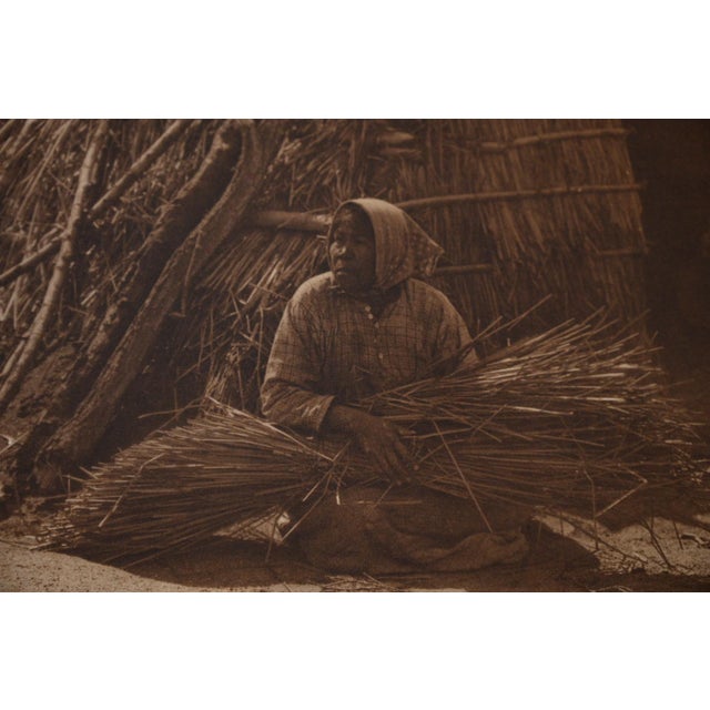 Edward S. Curtis "Diegueño House at Campo" Gampi Tissue Photogravure, 1926, Cardozo Collection For Sale - Image 4 of 9