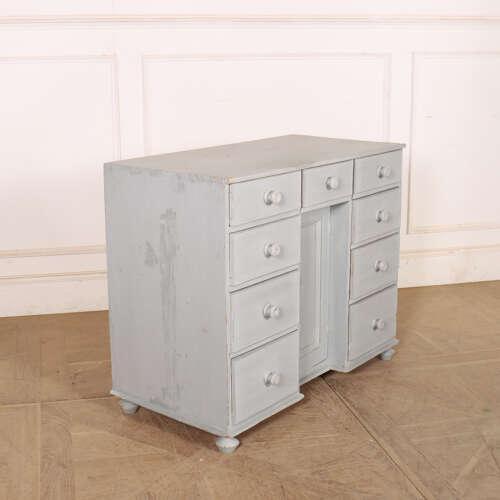 Blue English Pine Painted Sideboard For Sale - Image 8 of 9