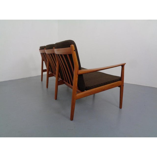Teak Three-Seater Sofa by Svend Aage Eriksen for Glostrup, 1960s For Sale - Image 4 of 18