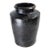 19th Century Rustic Primitive Black Glazed Redware Storage Jar For Sale