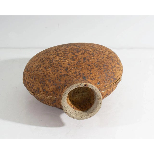 Contemporary Studio Pottery Signed Stoneware Vase For Sale - Image 3 of 6