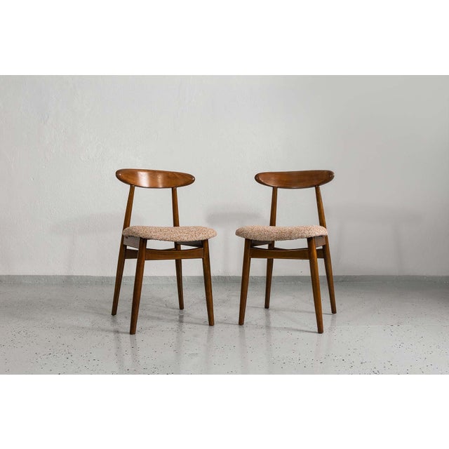 Wood Vintage Dining Chairs by ZFM, Poland, 1960s, Set of 4 For Sale - Image 7 of 18