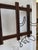 Late 19th Century Antique Arts & Crafts Wall Coat Rack With Mirror and Hooks For Sale - Image 5 of 17