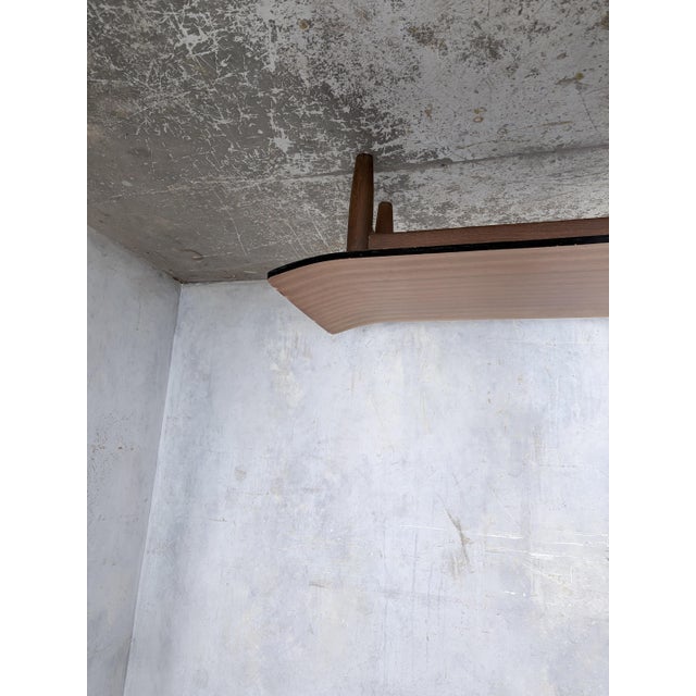 1970s Low Mid-Century Pagoda Coffee Table in Teak and Oak, 1970s For Sale - Image 5 of 6