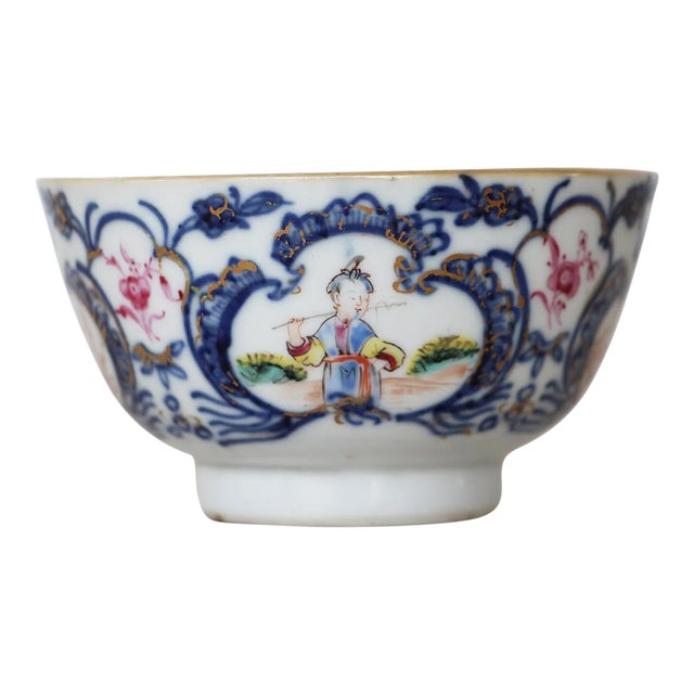 18th Century Qianlong Porcelain Bowl Depicting Scenes For Sale
